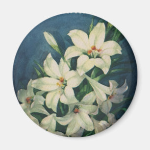Antike religiöse Ostergrüße, Lilienblumen Magnet