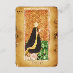 ANTIKE RENAISSANCE TAROTS 17/DER STERN (HOFFNUNG) ANKÜNDIGUNG