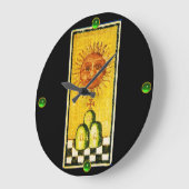 ANTIKE RENAISSANCE TAROTS 19 /THE SUN GROßE WANDUHR (Winkel)