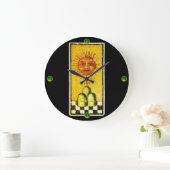 ANTIKE RENAISSANCE TAROTS 19 /THE SUN GROßE WANDUHR (Zuhause)