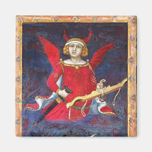 ANTIKE RENAISSANCE TAROTS /DER TEUFEL Stolz Detail Magnet