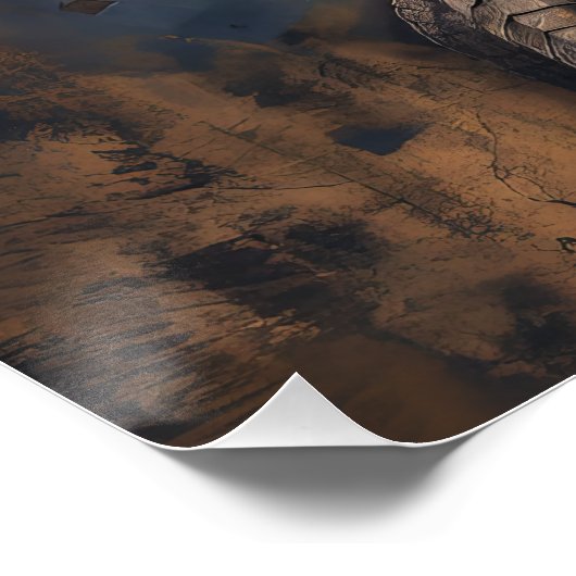 Antike Reptilien-Alien Poster (Ecke)