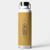 Antike Retro-Kaffee-Espressomaschine Isolierte Wa Trinkflasche (Rückseite)