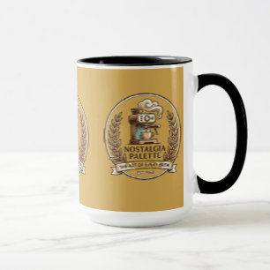 Antike Retro-Kaffeemaschine Keramikbecher Tasse