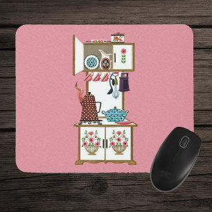 Antike Retro-Küchenherd-Kaffeekanne im Vintage-Sti Mousepad