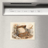 Antike Rezeptbox Landhausküche Magnet (In Situ (Geschirrspüler))