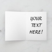 Antike Riesenrad-kundenspezifische Gruß-Karten Karte (Innenseite)