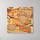 antike Rockkunst Leinwanddruck (Vorderseite)