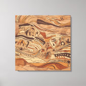 antike Rockkunst Leinwanddruck (Vorderseite)