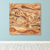 antike Rockkunst Leinwanddruck (Insitu (Holzboden))