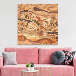 antike Rockkunst Leinwanddruck