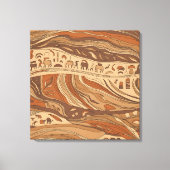 antike Rockkunst Leinwanddruck (Vorderseite)