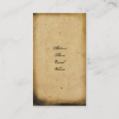 Antike Rolle-Visitenkarte Visitenkarte (Rückseite)