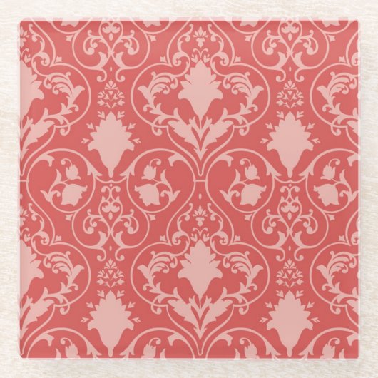 Antike Rolletapete Glasuntersetzer (Vorderseite)