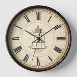ANTIKE ROMANISCHE ZAHLZEICHEN RUSTIKALE ZEIT UHR