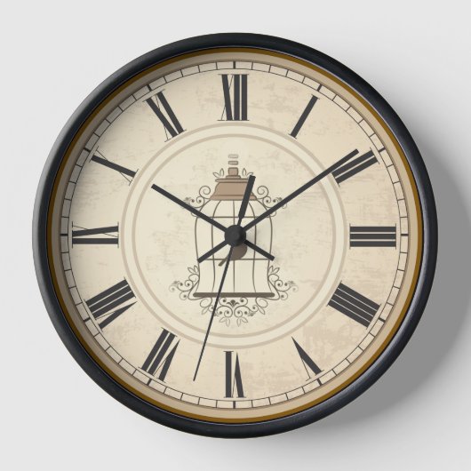 ANTIKE ROMANISCHE ZAHLZEICHEN RUSTIKALE ZEIT UHR (Vorderseite)