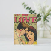 Antike Romantik-Postkarte Postkarte (Stehend Vorderseite)