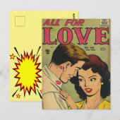 Antike Romantik-Postkarte Postkarte (Vorne/Hinten)
