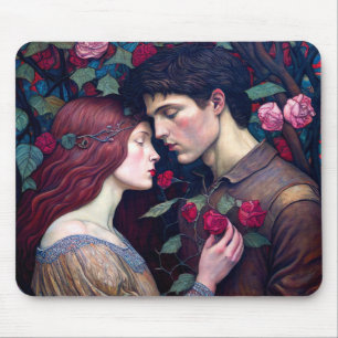 Antike Romantik Romantische Liebende Paar Mousepad