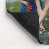 Antike Romantische Gartendamen Präraffaelitisch Mousepad (Ecke)