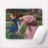 Antike Romantische Gartendamen Präraffaelitisch Mousepad (Mit Mouse)