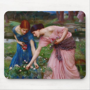 Antike Romantische Gartendamen Präraffaelitisch Mousepad