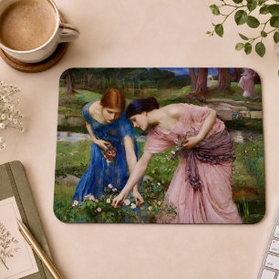 Antike Romantische Gartendamen Präraffaelitisch Mousepad