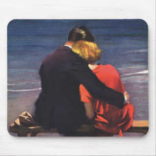 Antike romantische Liebe, Romanze am Strand Mousepad