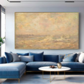 Antike romantische Pastellküste Seascape Leinwanddruck