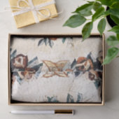 Antike römisch-italienische Blumenmosaik Dekoupage Seidenpapier (Geschenk)