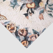 Antike römisch-italienische Blumenmosaik Dekoupage Seidenpapier (Detail)