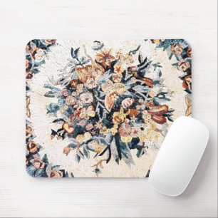 Antike römisch-italienische Elegant Blumenmosaik B Mousepad