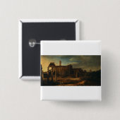Antike römische Architektur Römische Ruinen Button (Vorne & Hinten)