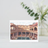 Antike römische Bäder, Bath, England Postkarte (Stehend Vorderseite)