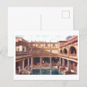 Antike römische Bäder, Bath, England Postkarte (Vorne/Hinten)