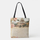 Antike Römische Briefe Florale Kunst Tasche (Rückseite)