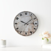 Antike römische Felswand Große Wanduhr (Zuhause)