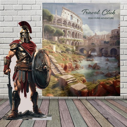 Antike römische Kolosseum-Szene Hintergrund Band Wandteppich