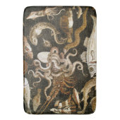 Antike römische Mosaik Pompeii Sea Life Steinmosai Badematte (Vorderseite Vertikal)