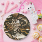 Antike römische Mosaik Pompeii Sea Life Steinmosai Pappteller (Party)