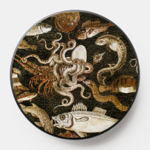 Antike römische Mosaik Pompeii Sea Life Steinmosai