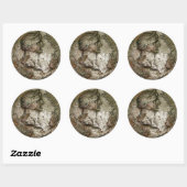 Antike römische Münzaufkleber Runder Aufkleber (Blatt)