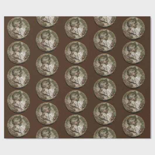 Antike römische Münze Geschenkpapier (Flach)