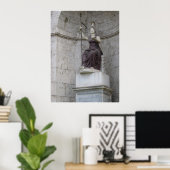 Antike römische Statue in Italien Poster (Heimbüro)