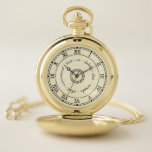 Antike römische Zahlen Marmoreffekt individuell Taschenuhr<br><div class="desc">Dieses einfache, aber klassische Taschenuhr-Design hat ein einfaches schwarz römisches Zahlendesign mit einem Vintagen Look. Es hat Kreise und gepunktete Kreise, sowie einen gereiften Rand um sich herum. Der Hintergrund ist hellbraun-beige / Pergament Farbe mit einem leicht marmorierten Effekt. Sie können mit der einfachen Vorlage einen Textkreis in die Mitte...</div>