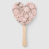 Antike rosa Hochzeitsspitze Fächer (Rückseite)
