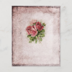 Antike rosa Rose altes Pergament