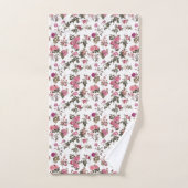 Antike rosa Rosen Badhandtuch Set (Handtuch)