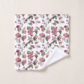 Antike rosa Rosen Badhandtuch Set (Waschlappen)