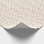 Antike rosa Rosen Coquette Geschenkpapier (Ecke)